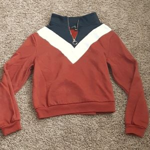Love Tree Pullover half zip Sweater